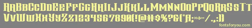 gentlemancallerexpand Font – Yellow Fonts on Gray Background