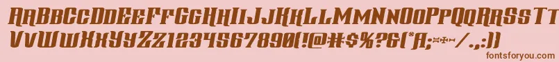 gentlemancallerexpandital Font – Brown Fonts on Pink Background