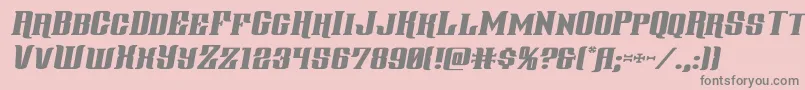 gentlemancallerexpandital Font – Gray Fonts on Pink Background