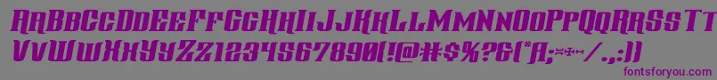 gentlemancallerexpandital Font – Purple Fonts on Gray Background