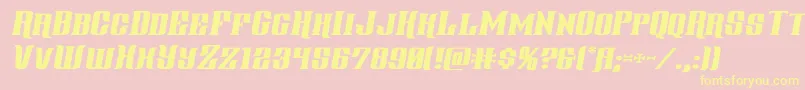 More about gentlemancallerexpandital Font gentlemancallerexpandital Font – Yellow Fonts on Pink Background