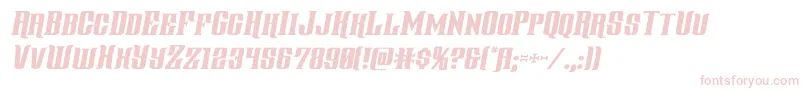 gentlemancallerital Font – Pink Fonts on White Background