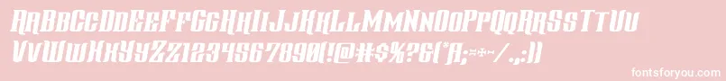 gentlemancallerital Font – White Fonts on Pink Background