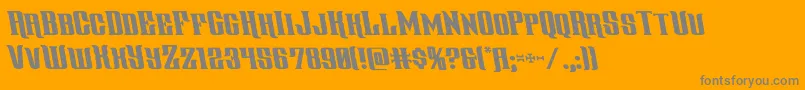 gentlemancallerleft Font – Gray Fonts on Orange Background