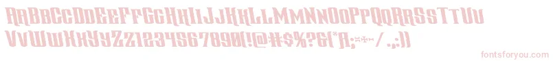 gentlemancallerleft-Schriftart – Rosa Schriften auf weißem Hintergrund
