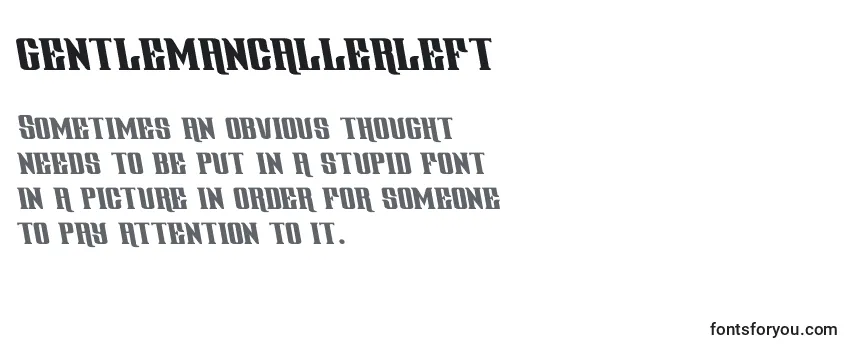 Gentlemancallerleft (127815) フォントのレビュー
