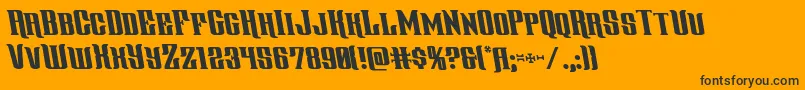 gentlemancallerleft Font – Black Fonts on Orange Background
