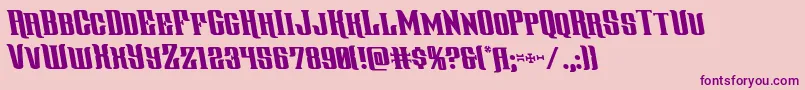 gentlemancallerleft Font – Purple Fonts on Pink Background