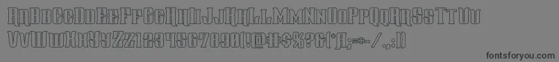 gentlemancallerout Font – Black Fonts on Gray Background