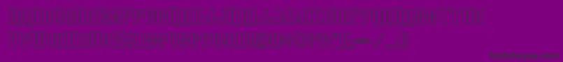 gentlemancallerout Font – Black Fonts on Purple Background