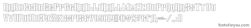 Шрифт gentlemancallerout – серые шрифты на белом фоне