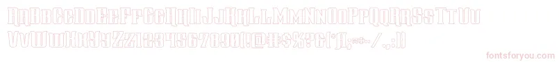 Шрифт gentlemancallerout – розовые шрифты на белом фоне