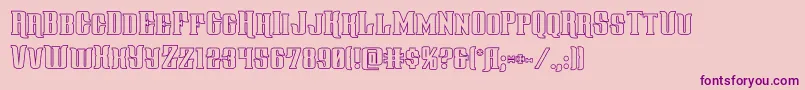 gentlemancallerout Font – Purple Fonts on Pink Background