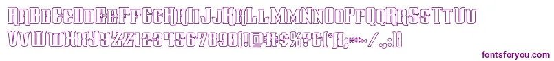 Шрифт gentlemancallerout – фиолетовые шрифты