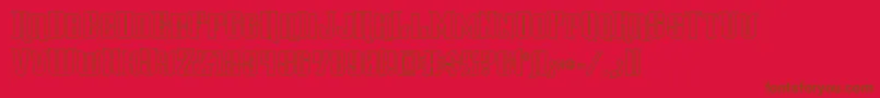 Police gentlemancallerout – polices brunes sur fond rouge