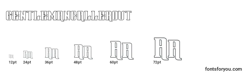 Gentlemancallerout (127818) Font Sizes