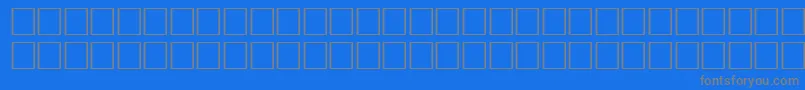 Czcionka MurmanskfwfRegular – szare czcionki na niebieskim tle