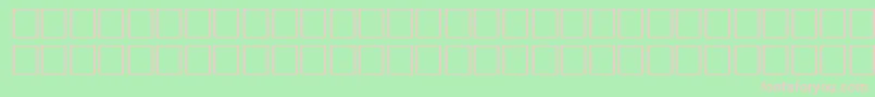フォントMurmanskfwfRegular – 緑の背景にピンクのフォント