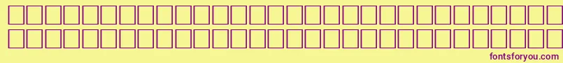 MurmanskfwfRegular Font – Purple Fonts on Yellow Background