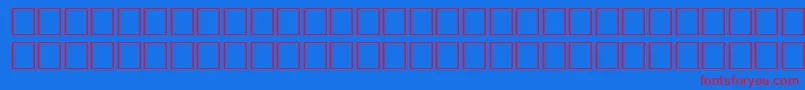 フォントMurmanskfwfRegular – 赤い文字の青い背景