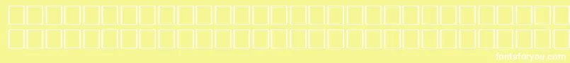 MurmanskfwfRegular-fontti – valkoiset fontit keltaisella taustalla