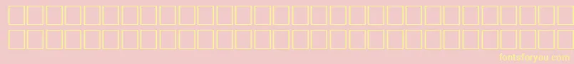 MurmanskfwfRegular-fontti – keltaiset fontit vaaleanpunaisella taustalla