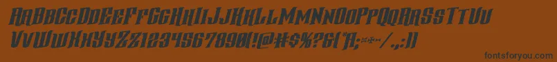 gentlemancallerrotal Font – Black Fonts on Brown Background