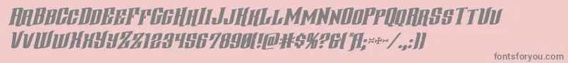 gentlemancallerrotal Font – Gray Fonts on Pink Background