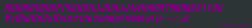 gentlemancallerrotal Font – Purple Fonts on Black Background