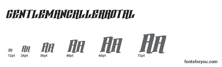 Размеры шрифта Gentlemancallerrotal (127821)