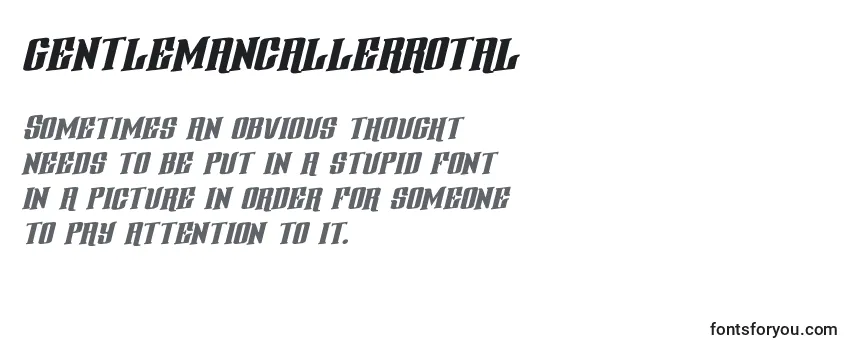 Gentlemancallerrotal (127822) Font