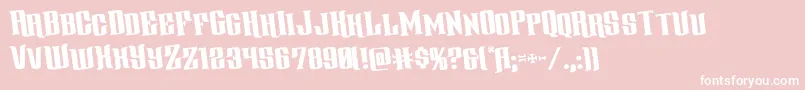 gentlemancallerrotate Font – White Fonts on Pink Background