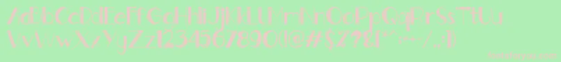 Gently Font – Pink Fonts on Green Background