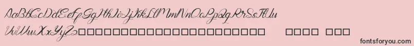 Genttalla Font – Black Fonts on Pink Background
