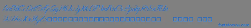 Genttalla Font – Blue Fonts on Gray Background