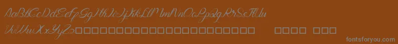 Genttalla Font – Gray Fonts on Brown Background
