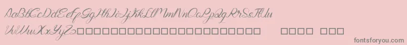 Genttalla Font – Gray Fonts on Pink Background