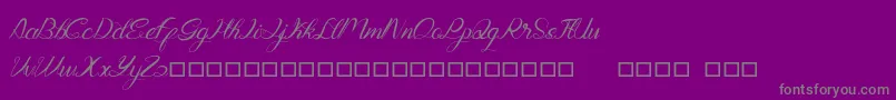 Genttalla Font – Gray Fonts on Purple Background