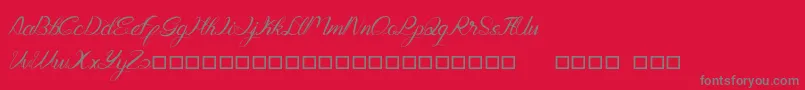 Genttalla Font – Gray Fonts on Red Background