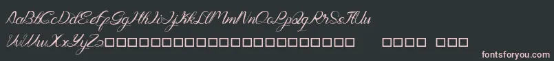 Genttalla Font – Pink Fonts on Black Background