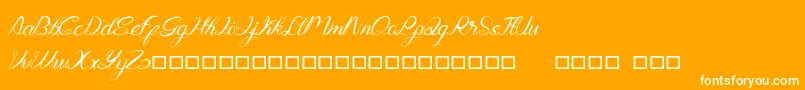 Genttalla Font – White Fonts on Orange Background