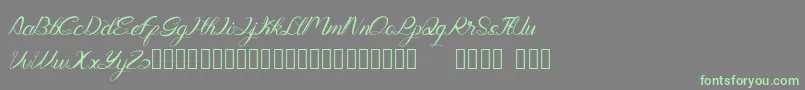 Genttalla Font – Green Fonts on Gray Background