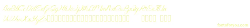 Genttalla Font – Yellow Fonts on White Background