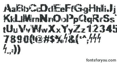 Slippy font – destroyed Fonts