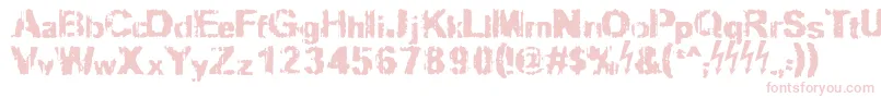 Slippy Font – Pink Fonts on White Background