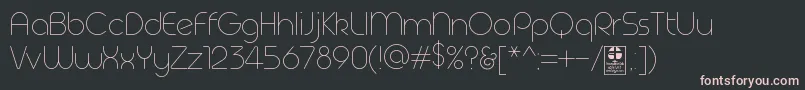 Geoma Thin Demo Font – Pink Fonts on Black Background