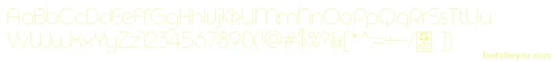Geoma Thin Demo Font – Yellow Fonts