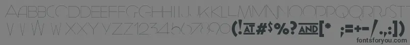 Geomancy   Hairline Font – Black Fonts on Gray Background