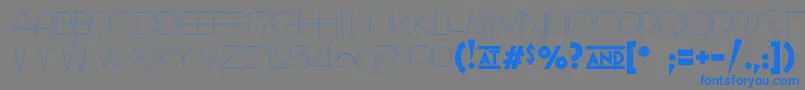 Weitere Informationen zur Geomancy Hairline-Schriftart Geomancy Hairline-Schriftart – Blaue Schriften auf grauem Hintergrund