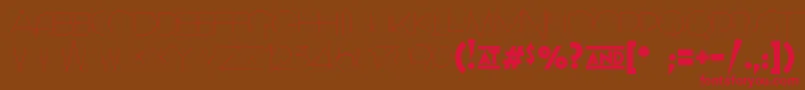 Geomancy   Hairline Font – Red Fonts on Brown Background